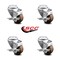 Service Caster 3.5 Inch High Temp Glass Filled Nylon Swivel Bolt Hole Caster Set with Brake SCC SCC-BH20S3514-GFNSHT-TLB-4 - alternate 3